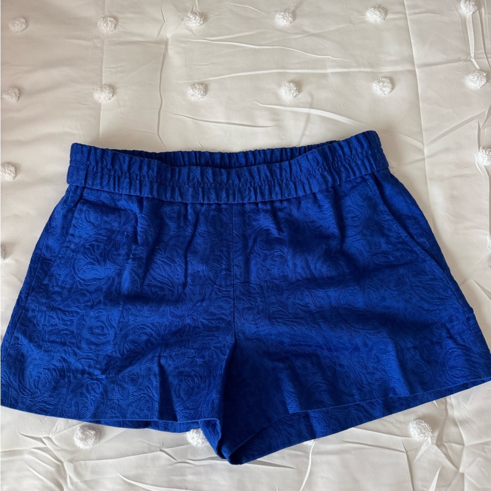 J. Crew High Waist Blue Shorts